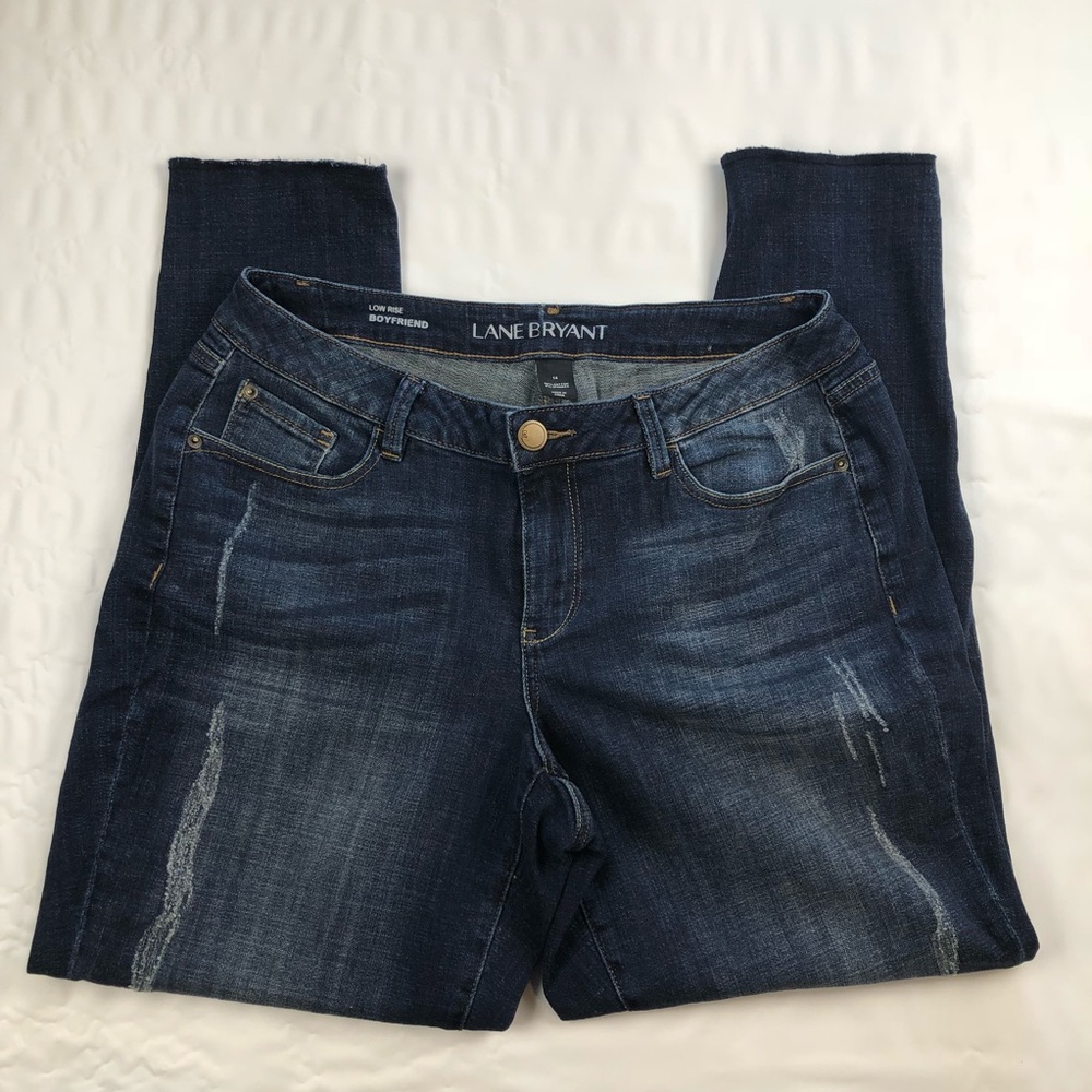 Lane Bryant low rise Boyfriend jeans